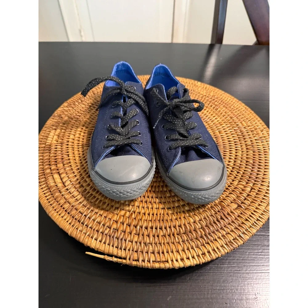 Converse Chuck Taylor All Star Junior Navy Blue Grey Sneakers 654217F Size 4.5Y
